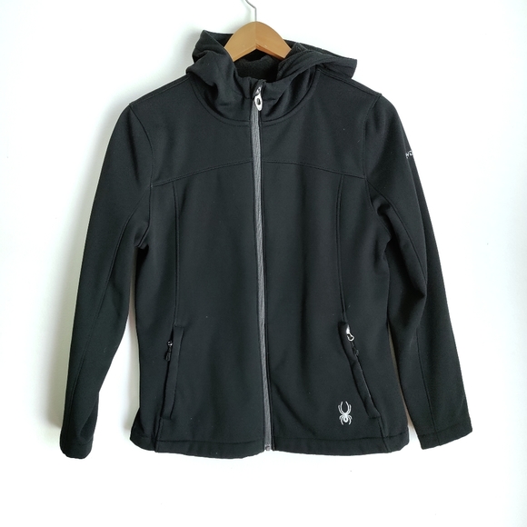 Spyder Women's Alyce Full Zip Soft Shell Hooded Jacket - M - Picture 2 of 6